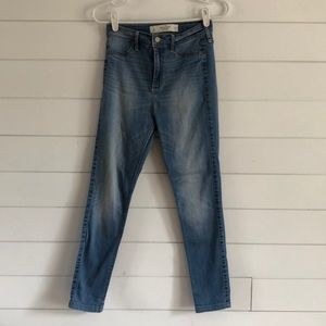 A&F medium washed jeans